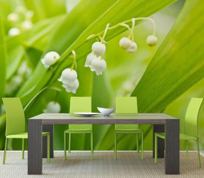 fototapeta-konwalia-wsrod-trawy